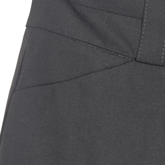 Authentic Burberry Women's Logo Wool Black Flare Leg Trouser Dress Pants Size 2 - Picture 3 of 12